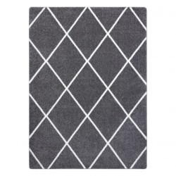 Dywan SKETCH - F728 szaro/kremowy trellis - Romby 240x330cm