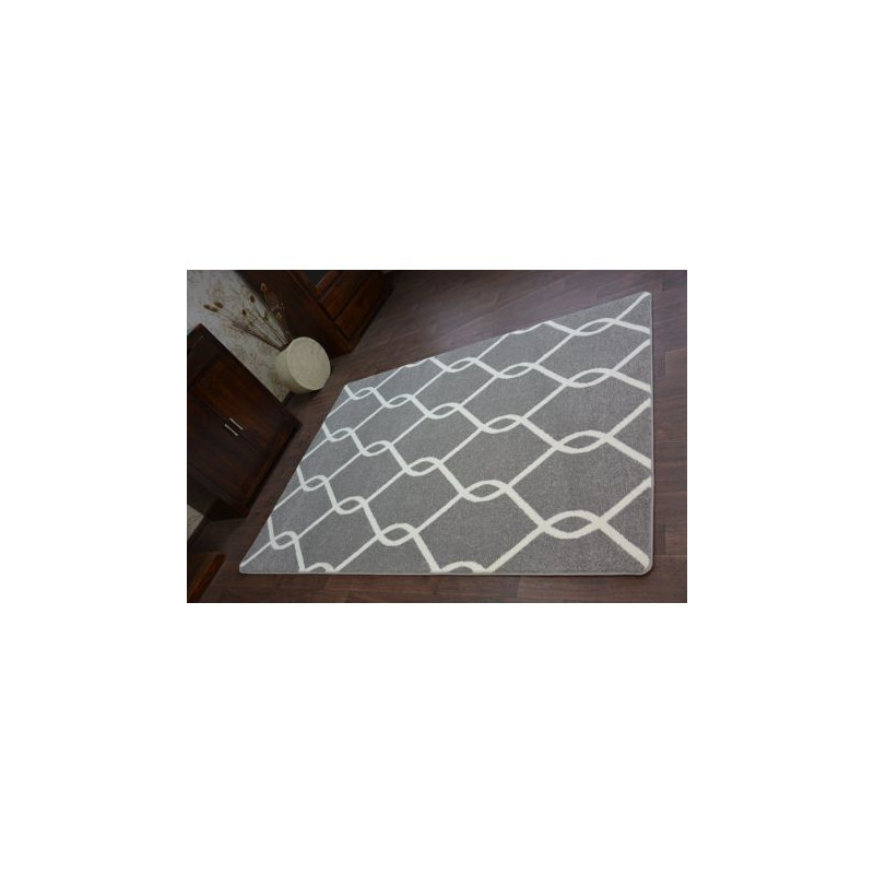 Dywan SKETCH - F934 szaro/kremowy trellis 140x190cm Dywan SKETCH - F934 szaro/kremowy trellis 140x190cm