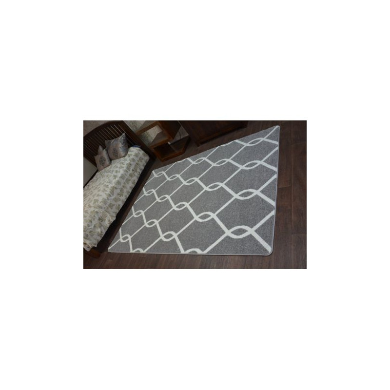 Dywan SKETCH - F934 szaro/kremowy trellis 140x190cm Dywan SKETCH - F934 szaro/kremowy trellis 140x190cm