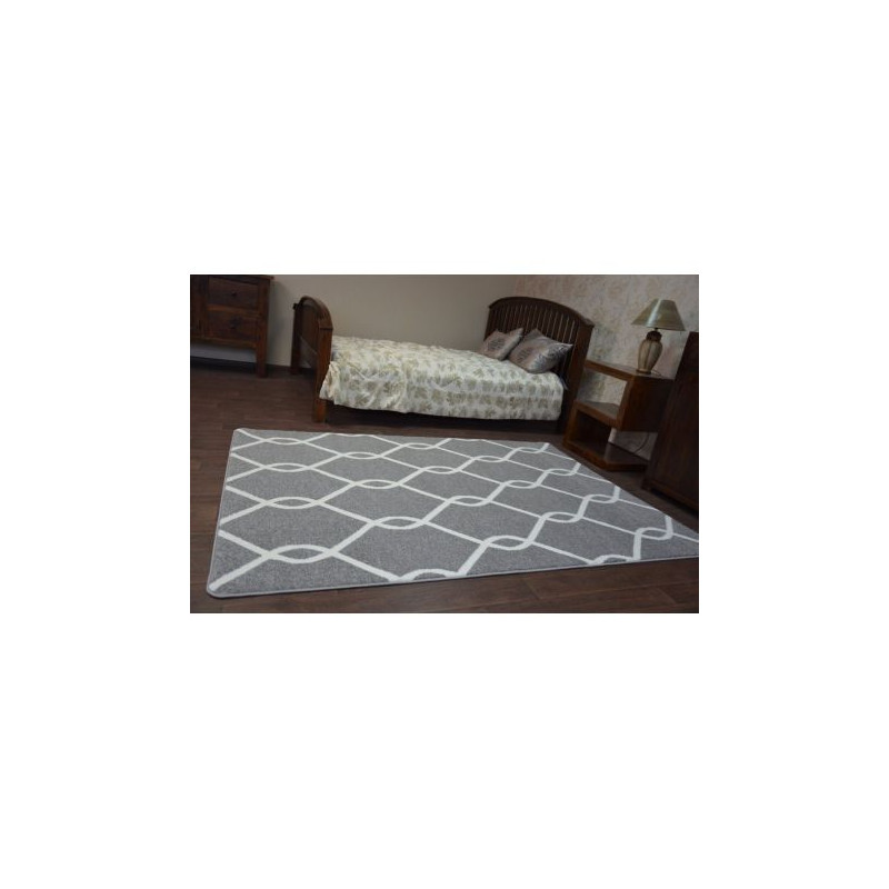 Dywan SKETCH - F934 szaro/kremowy trellis 160x220cm Dywan SKETCH - F934 szaro/kremowy trellis 160x220cm