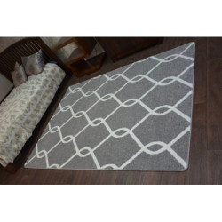 Dywan SKETCH - F934 szaro/kremowy trellis 200x290cm Dywan SKETCH - F934 szaro/kremowy trellis 200x290cm