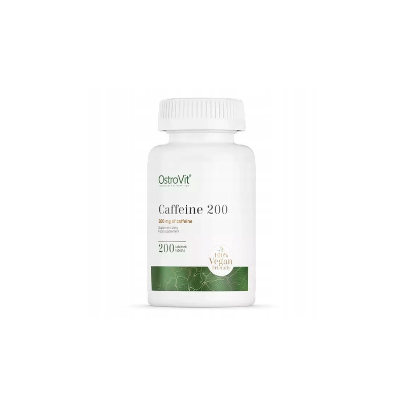 OSTROVIT CAFFEINE KOFEINA 200mg POBUDZENIE ENERGIA SKUPIENIE