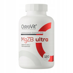 OstroVit MgZB ULTRA 120 tabs MAGNEZ WITAMINA B CYNK MAGNEZ Regeneracja ZMA