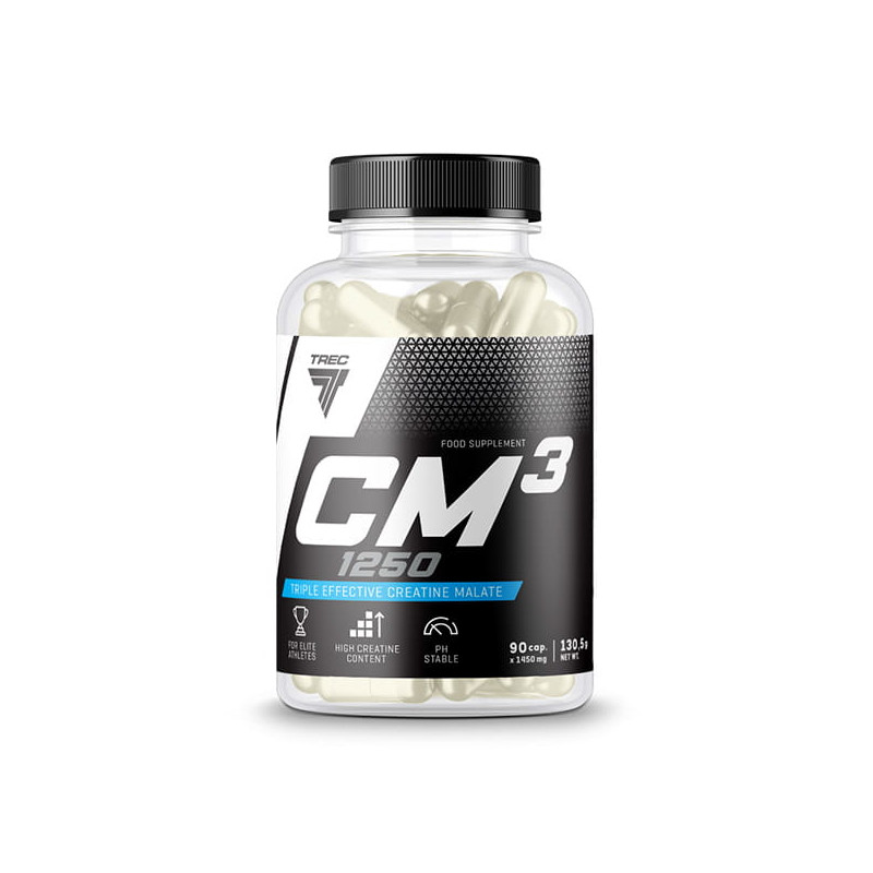 TREC CM3 JABŁCZAN KREATYNA CREATINE KREATYNA MOCNY T-C-M 90c TREC CM3 JABŁCZAN KREATYNA CREATINE KREATYNA MOCNY T-C-M 90c