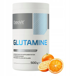 OstroVit Glutamine 500 g AMINOKWASY GLUTAMINE Glutamina ORANGE