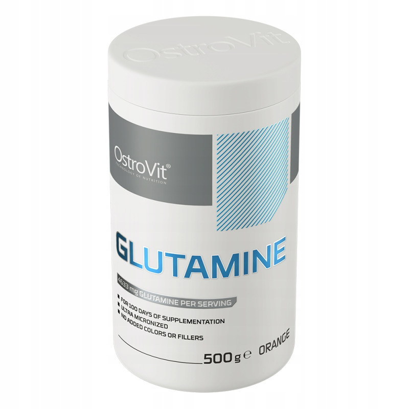 OstroVit Glutamine 500 g AMINOKWASY GLUTAMINE Glutamina ORANGE