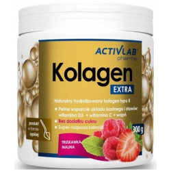 ACTIVLAB KOLAGEN EXTRA 300g ZDROWE STAWY KURACJA TRUSKAWKA MALINA