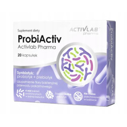 Activlab ProbiActiv Synbiotyk 20 caps Flora Bakteryjna Probiotyk Prebiotyk