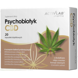 ACTIVLAB PSYCHOBIOTYK PROBIOTYK CBD 20 KAPSUŁEK JELITA SEN IBS SIBO