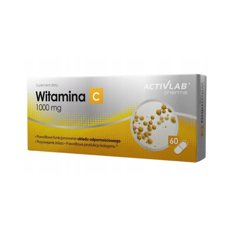 Witamina C 1000mg 60 kapsułek Activlab KWAS L-ASKORBINOWY Vitamin C