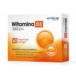 ACTIVLAB WITAMINA D3 2000 60 KAPS KOŚCI ODPORNOŚĆ