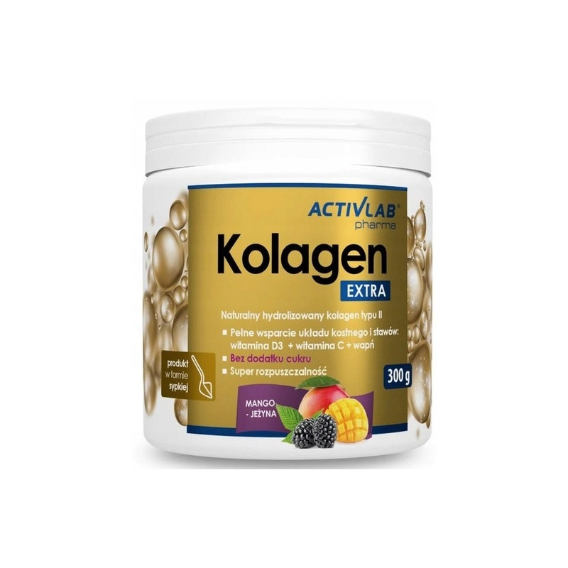 ACTIVLAB KOLAGEN EXTRA 300g ZDROWE STAWY KURACJA MANGO JEŻYNA ACTIVLAB KOLAGEN EXTRA 300g ZDROWE STAWY KURACJA MANGO JEŻYNA