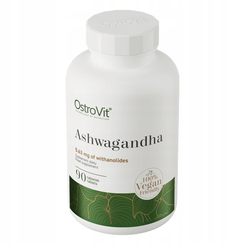 OstroVit Ashwagandha 90 tabletek UKŁAD NERWOWY ZMĘCZENIE WYCZERPANIE
