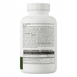 OstroVit Ashwagandha 90 tabletek UKŁAD NERWOWY ZMĘCZENIE WYCZERPANIE