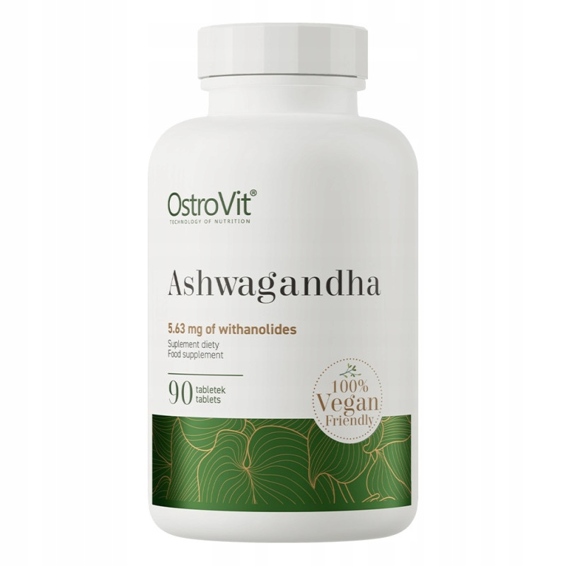 OstroVit Ashwagandha 90 tabletek UKŁAD NERWOWY ZMĘCZENIE WYCZERPANIE