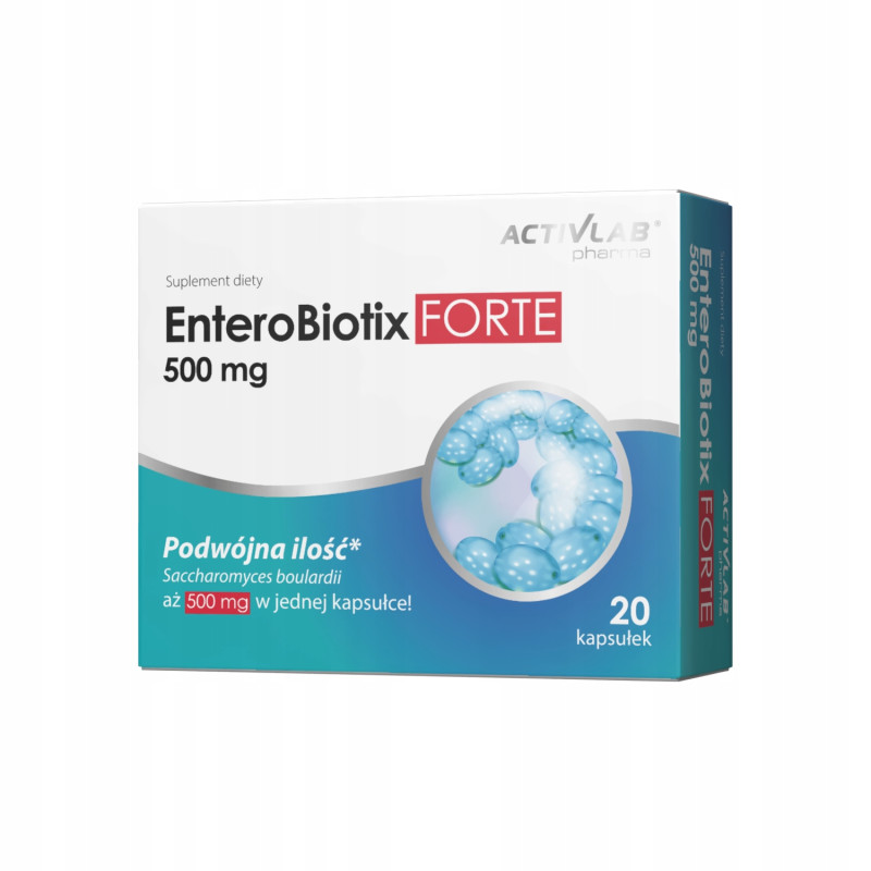 EnteroBiotix FORTE 500 mg Probiotyk po Antybiotyku ZDROWE JELITA EnteroBiotix FORTE 500 mg Probiotyk po Antybiotyku ZDROWE JELITA