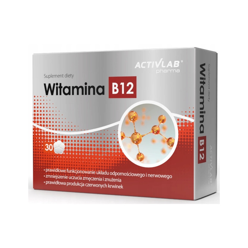 Suplement diety Activlab Pharma Witamina B12 Siła Metabolizm 30 szt.