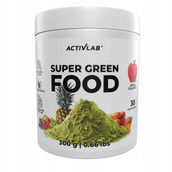 Super Foods Spirulina Chlorella Witaminy SUPER Green Food 300 g Jabłko