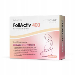 Activlab Pharma FoliActiv 400 Metylowany Kwas Foliowy 60 tabletek