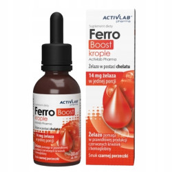 Activlab FerroBoost Żelazo w Kroplach z Chelatem dla Wegan Glicynian 30 ml