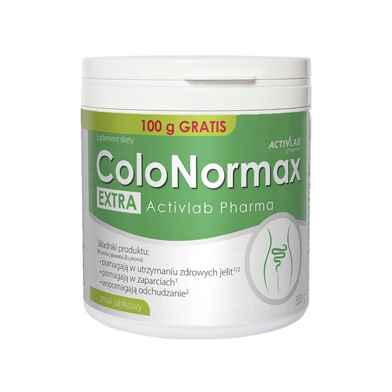 ACTIVLAB COLONORMAX EXTRA 300g SMAK JABŁKOWY BŁONNIK ZDROWE JELITA ZAPARCIA