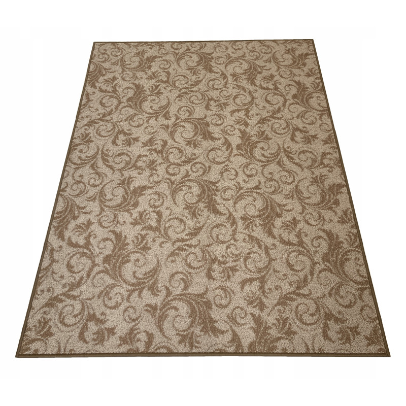 Dywan Pętelka 200x400 Barok Kwiaty Styl Retro Beż Brąz Szary Grafit Dywan Pętelka 200x400 Barok Kwiaty Styl Retro Beż Brąz Szary Grafit