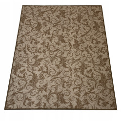 Dywan Pętelka 200x300 Barok Kwiaty Styl Retro Beż Brąz Szary Grafit Dywan Pętelka 200x300 Barok Kwiaty Styl Retro Beż Brąz Szary Grafit