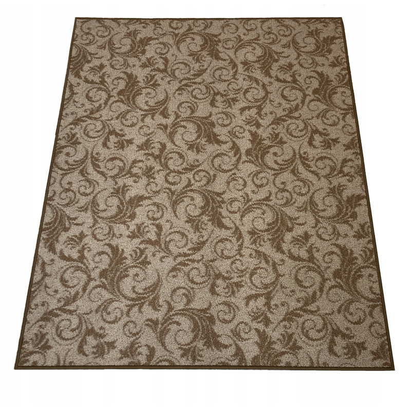 Dywan Pętelka 200x300 Barok Kwiaty Styl Retro Beż Brąz Szary Grafit Dywan Pętelka 200x300 Barok Kwiaty Styl Retro Beż Brąz Szary Grafit