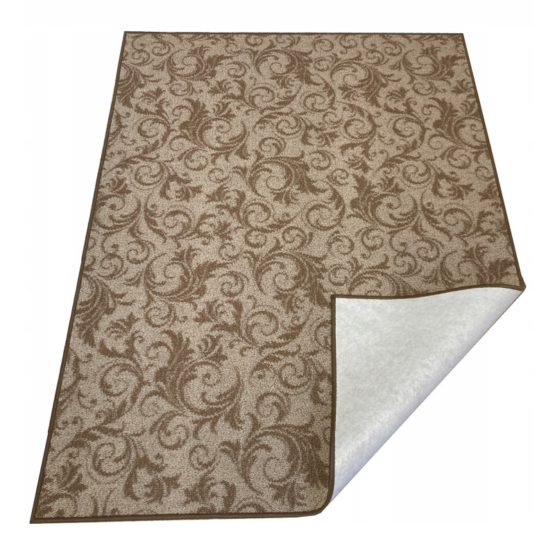 Dywan Pętelka 200x300 Barok Kwiaty Styl Retro Beż Brąz Szary Grafit Dywan Pętelka 200x300 Barok Kwiaty Styl Retro Beż Brąz Szary Grafit