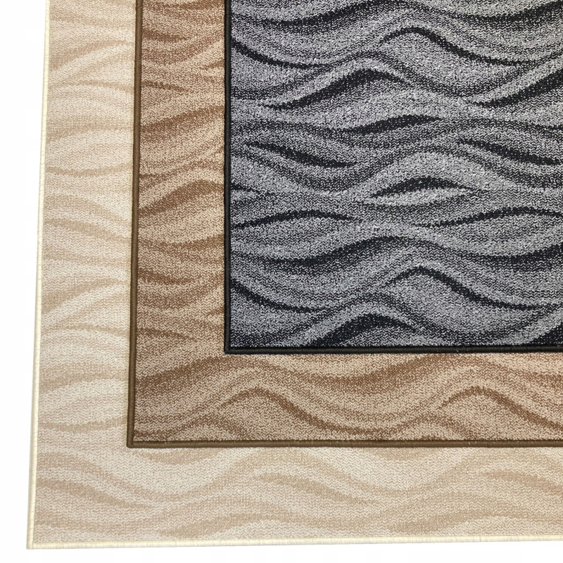 Dywan Pętelka 100x150 Fala Krem Beż Szary Grafit Salon Kuchnia Praktyczny Dywan Pętelka 100x150 Fala Krem Beż Szary Grafit Salon Kuchnia Praktyczny