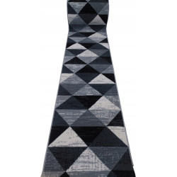 Chodnik dywanowy New IDEA Trójkąty szary MIĘKKI MOCNY szer.70cm