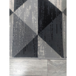 Chodnik dywanowy New IDEA Trójkąty szary MIĘKKI MOCNY szer.70cm