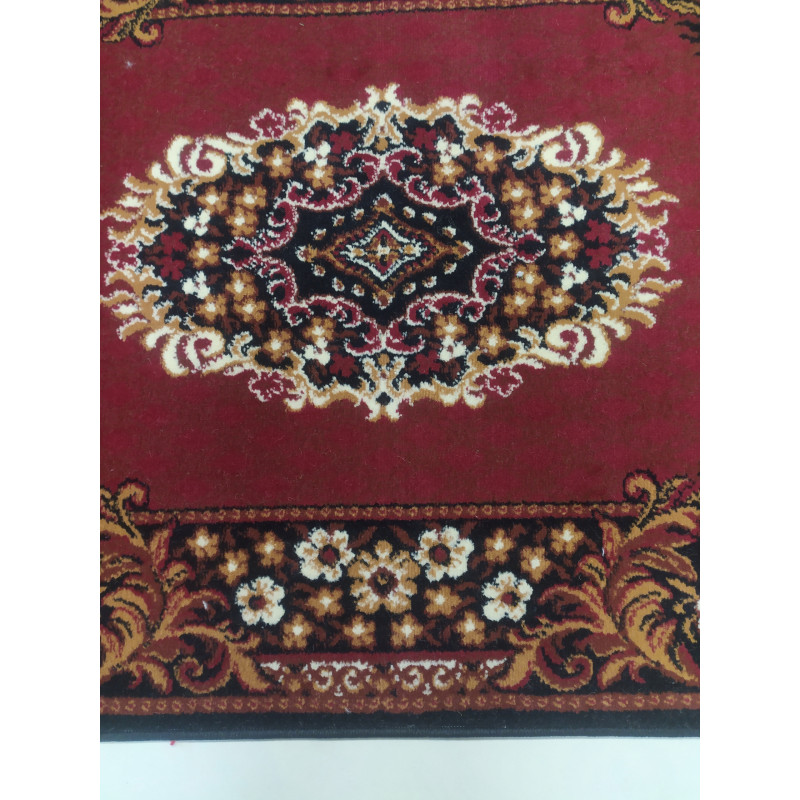CHODNIK OKAZJA !!!! dywanowy BCF MEDALION bordo MOCNY 100cm