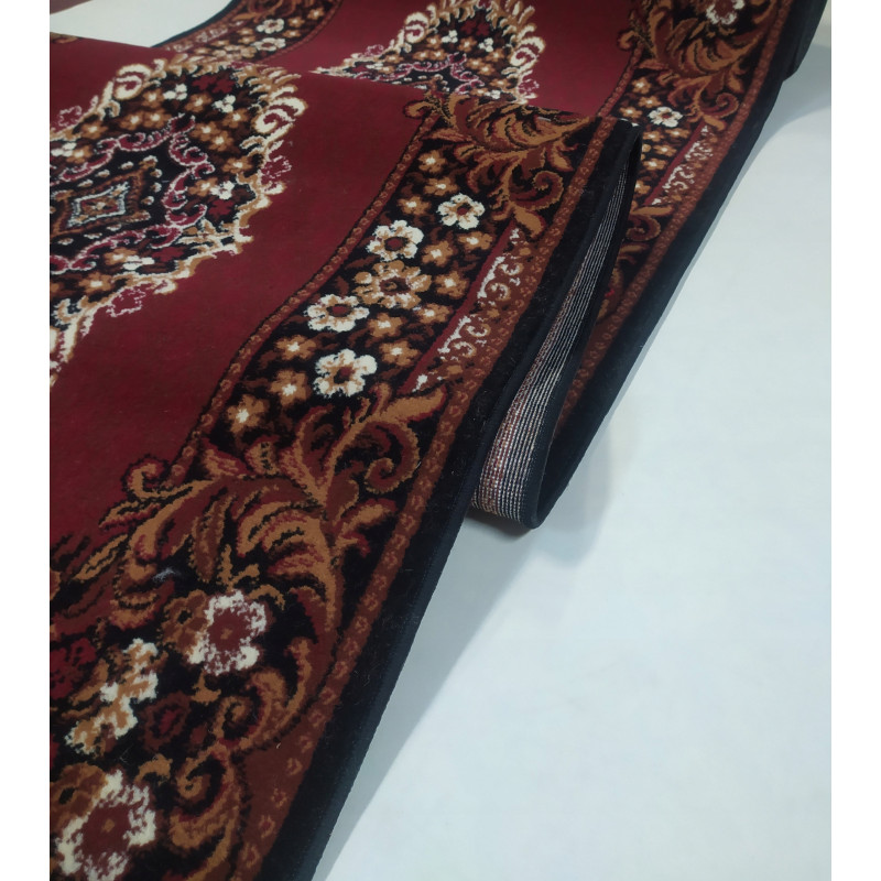 CHODNIK OKAZJA !!!! dywanowy BCF MEDALION bordo MOCNY 100cm