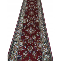 CHODNIK Dywanowy heat-set Aquarela tradycja bordo Miękki szer.100 cm
