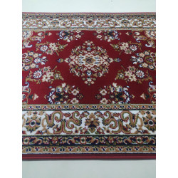 CHODNIK Dywanowy heat-set Aquarela tradycja bordo Miękki szer.100 cm