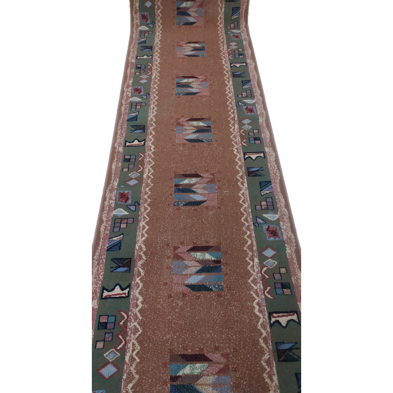 CHODNIK OKAZJA !!! Dywanowy heat-set Zamek brąz /zieleń szer. 90cm CHODNIK OKAZJA !!! Dywanowy heat-set Zamek brąz /zieleń szer. 90cm