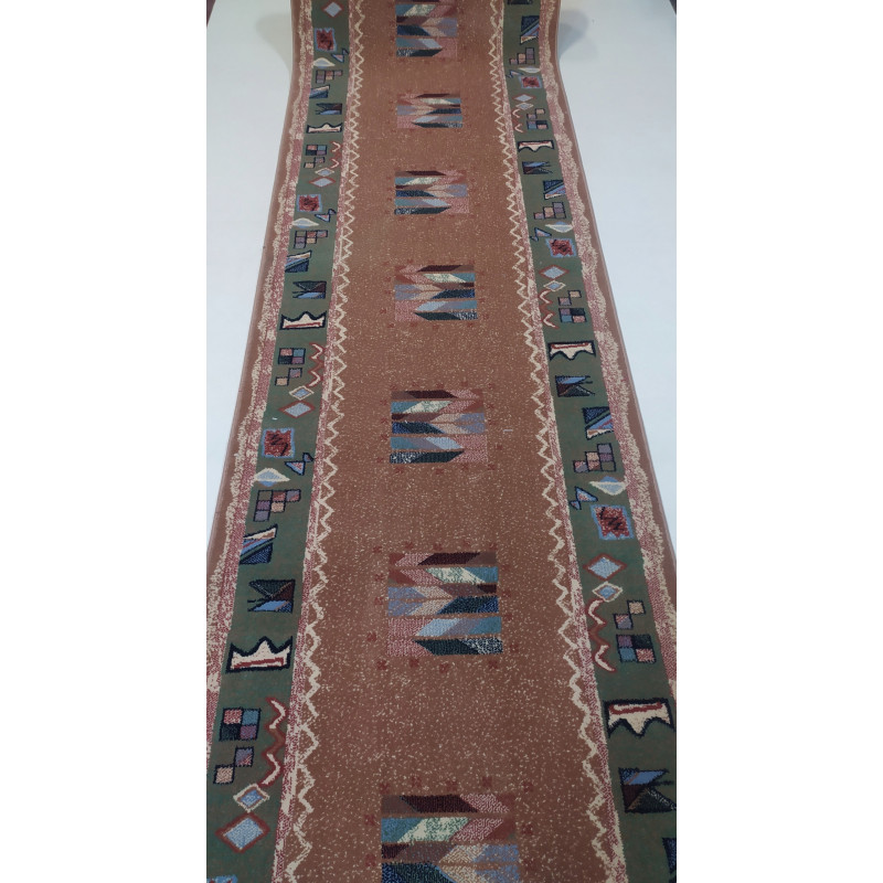 CHODNIK OKAZJA !!! Dywanowy heat-set Zamek brąz /zieleń szer. 90cm CHODNIK OKAZJA !!! Dywanowy heat-set Zamek brąz /zieleń szer. 90cm