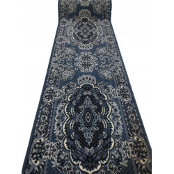 CHODNIK OKAZJA !!!! dywanowy BCF TRADYCJA szaro/niebieski MOCNY 100cm