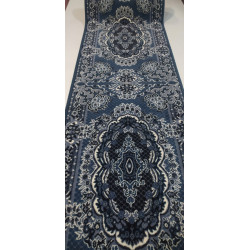 CHODNIK OKAZJA !!!! dywanowy BCF TRADYCJA szaro/niebieski MOCNY 100cm