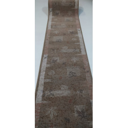 CHODNIK OKAZJA !!! Dywanowy heat-set KIVU zielony/oliwka Miękki szer.100 cm