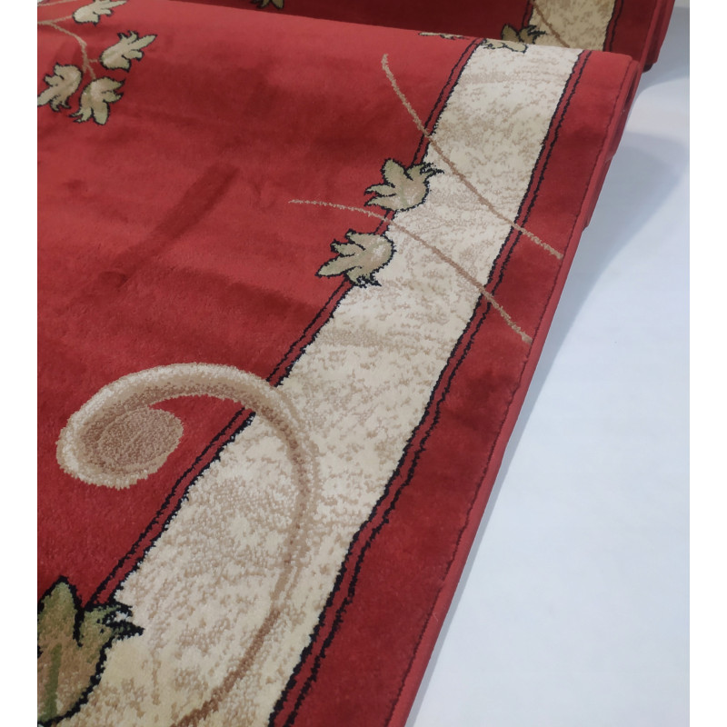 CHODNIK OKAZJA !!! Dywanowy heat-set DIAMOND terra/rudy Miękki szer. 120cm