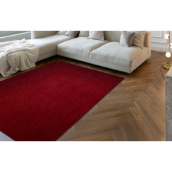 Dywan ETON PLUS czerwony jednolity, jednokolorowy, gładki 200x300cm