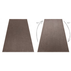 Dywan ETON PLUS mocca brązowy jednolity, jednokolorowy, gładki 200x300cm