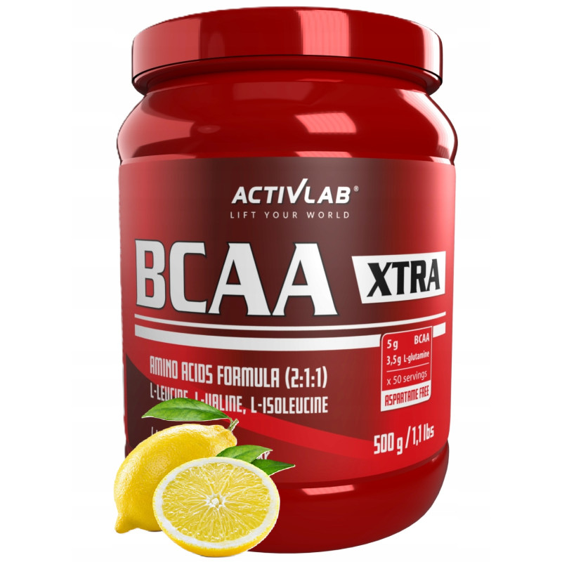 AMINOKWASY BCAA regeneracja Activlab X-tra 500g CYTRYNA