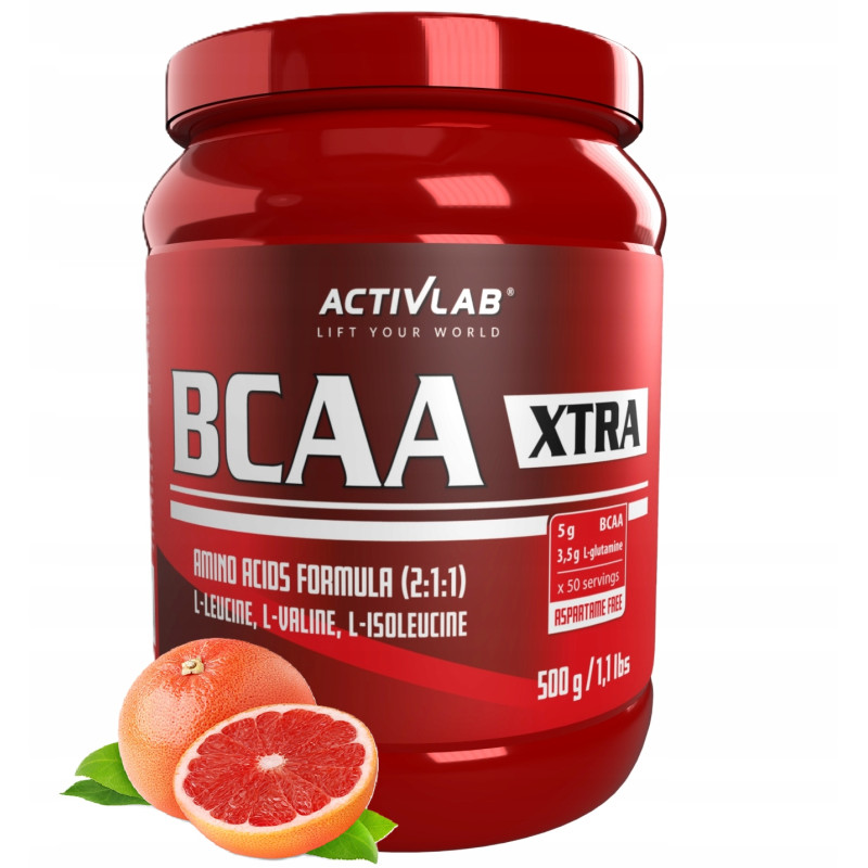 AMINOKWASY BCAA regeneracja Activlab X-tra 500g GREJPFRUT AMINOKWASY BCAA regeneracja Activlab X-tra 500g GREJPFRUT