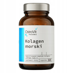 OstroVit Pharma Kolagen morski 60 kapsułek NA STAWY WŁOSY SKÓRĘ