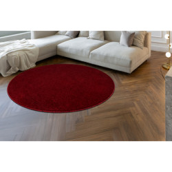Dywan ETON PLUS koło czerwony jednolity, jednokolorowy, gładki koło 200cm Dywan ETON PLUS koło czerwony jednolity, jednokolorowy, gładki koło 200cm