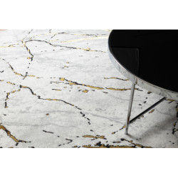 Dywan ALLURE 1963 Marmur - Strukturalny, stylowy, glamour biały / złoty 140x190cm