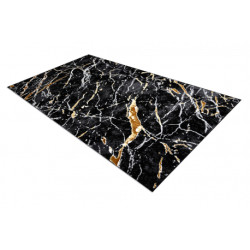 Dywan ALLURE 1963 Marmur - Strukturalny, stylowy, glamour czarny / złoty 240x330cm Dywan ALLURE 1963 Marmur - Strukturalny, stylowy, glamour czarny / złoty 240x330cm